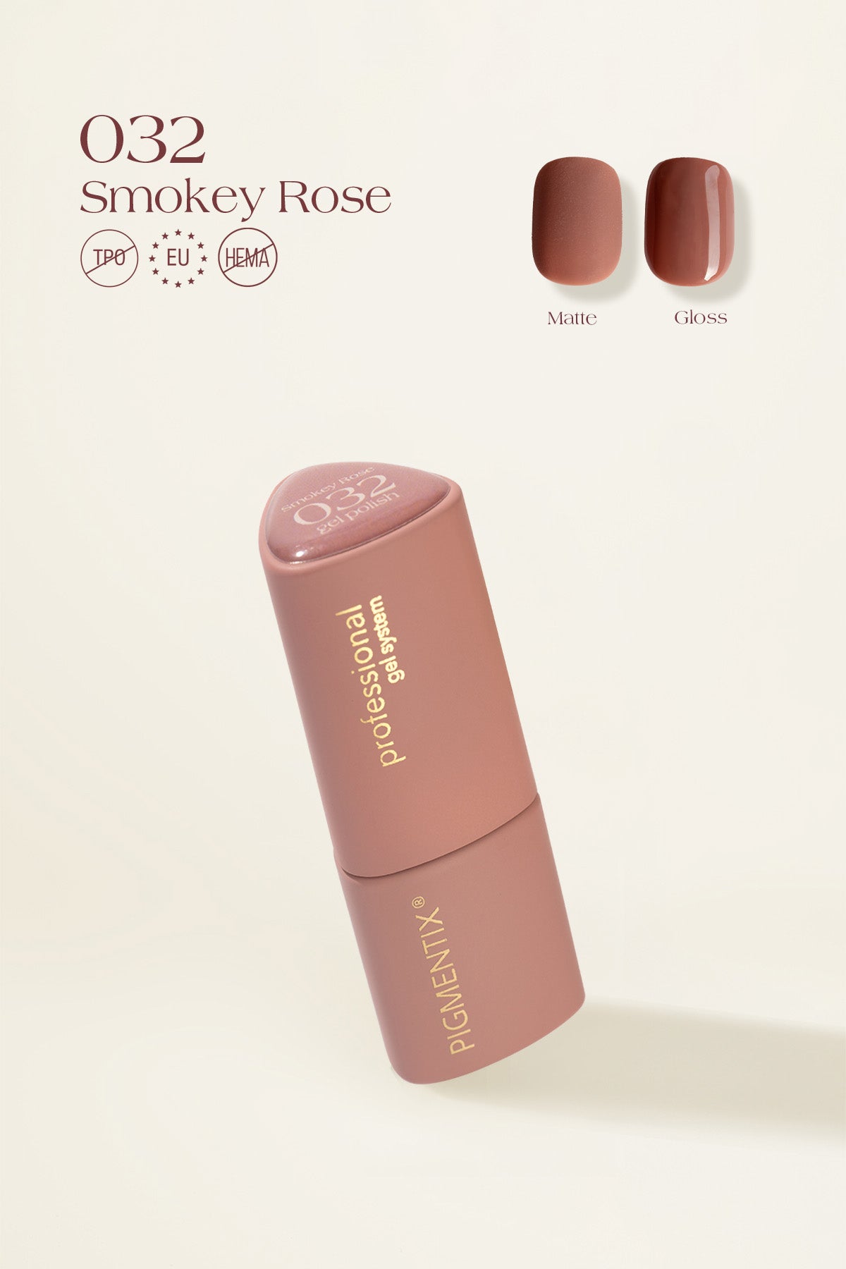 Pigmentix gelinis lakas Smokey Rose 032