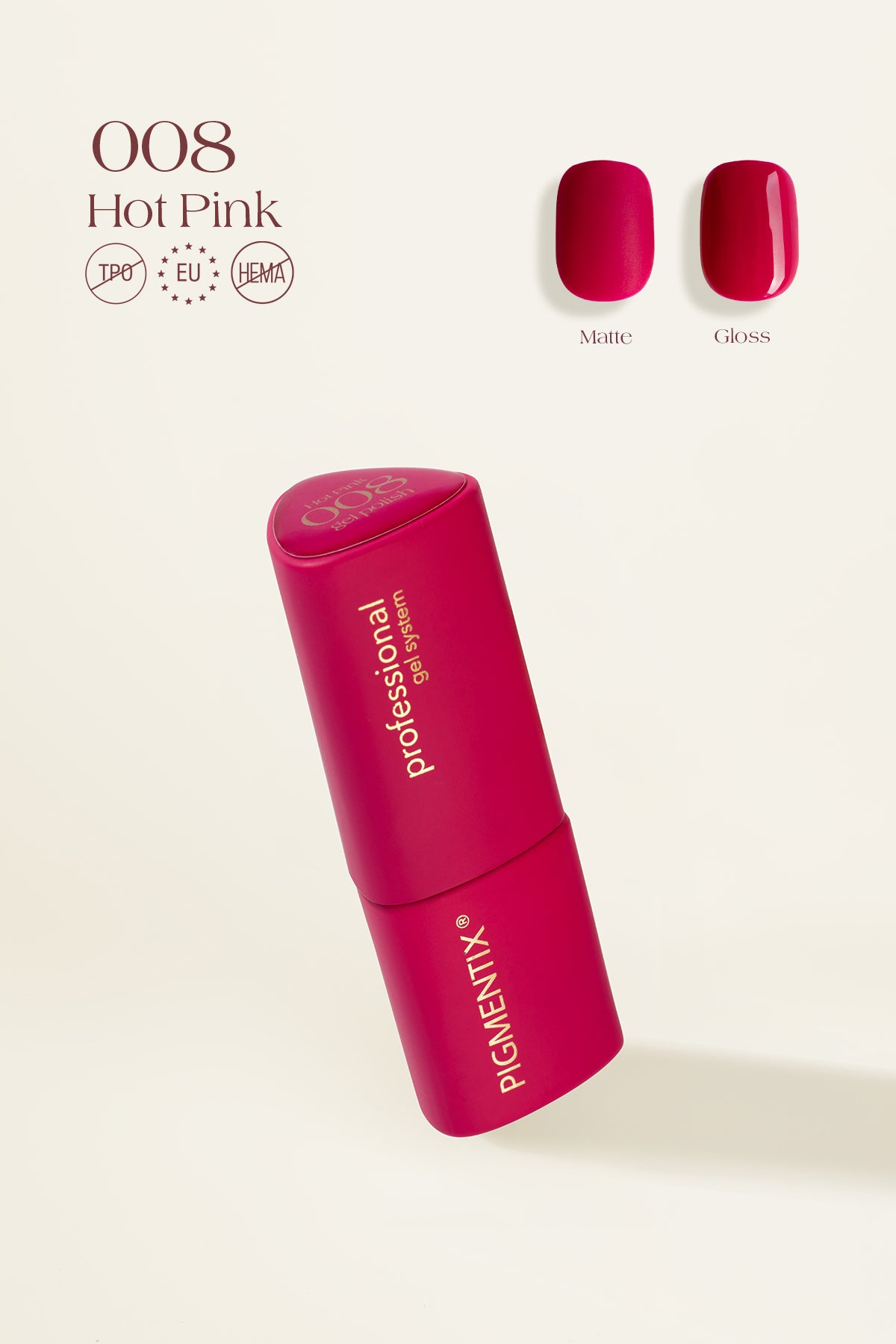 Pigmentix gelinis lakas Hot Pink  008