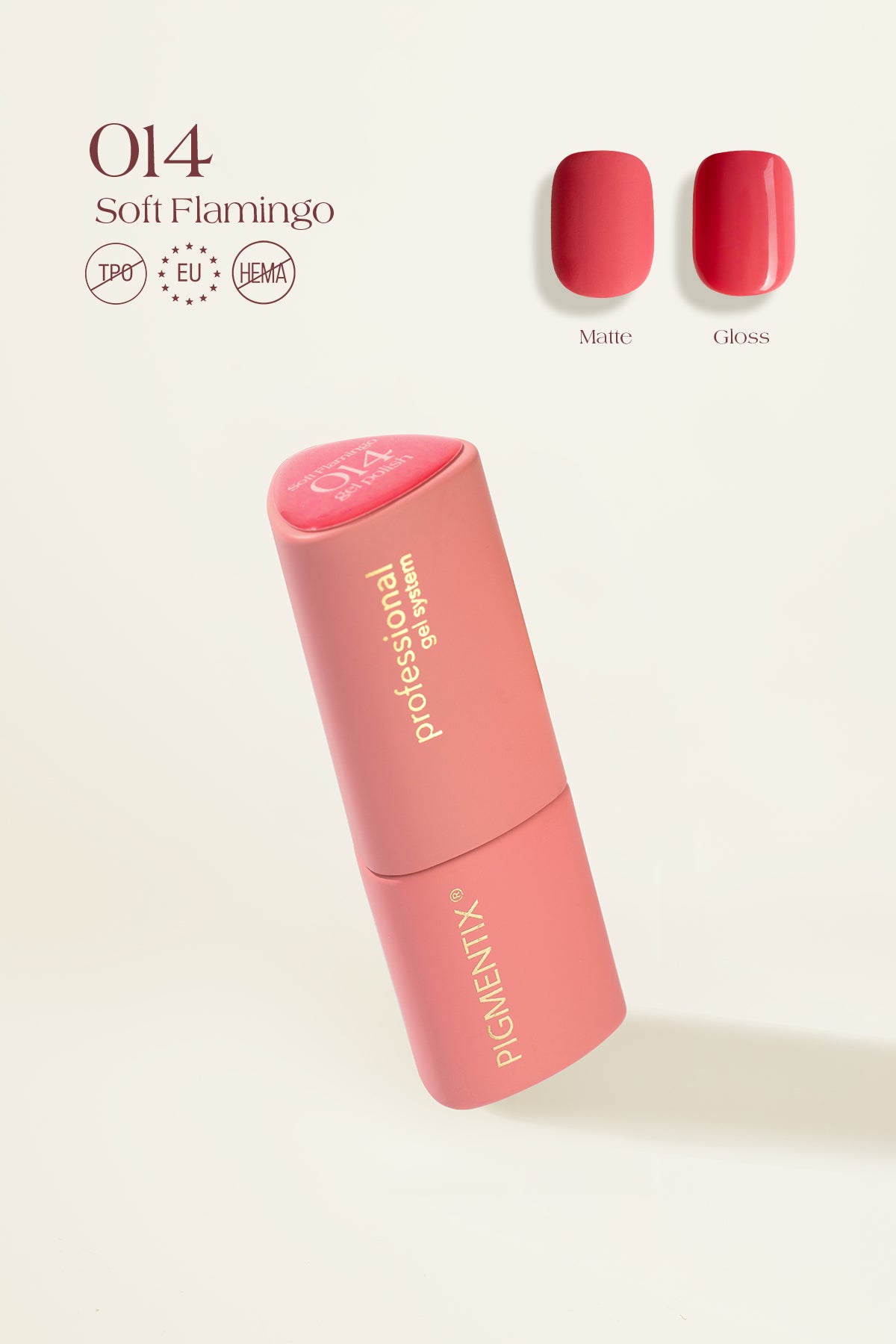 Pigmentix gelinis lakas Soft Flamingo 014