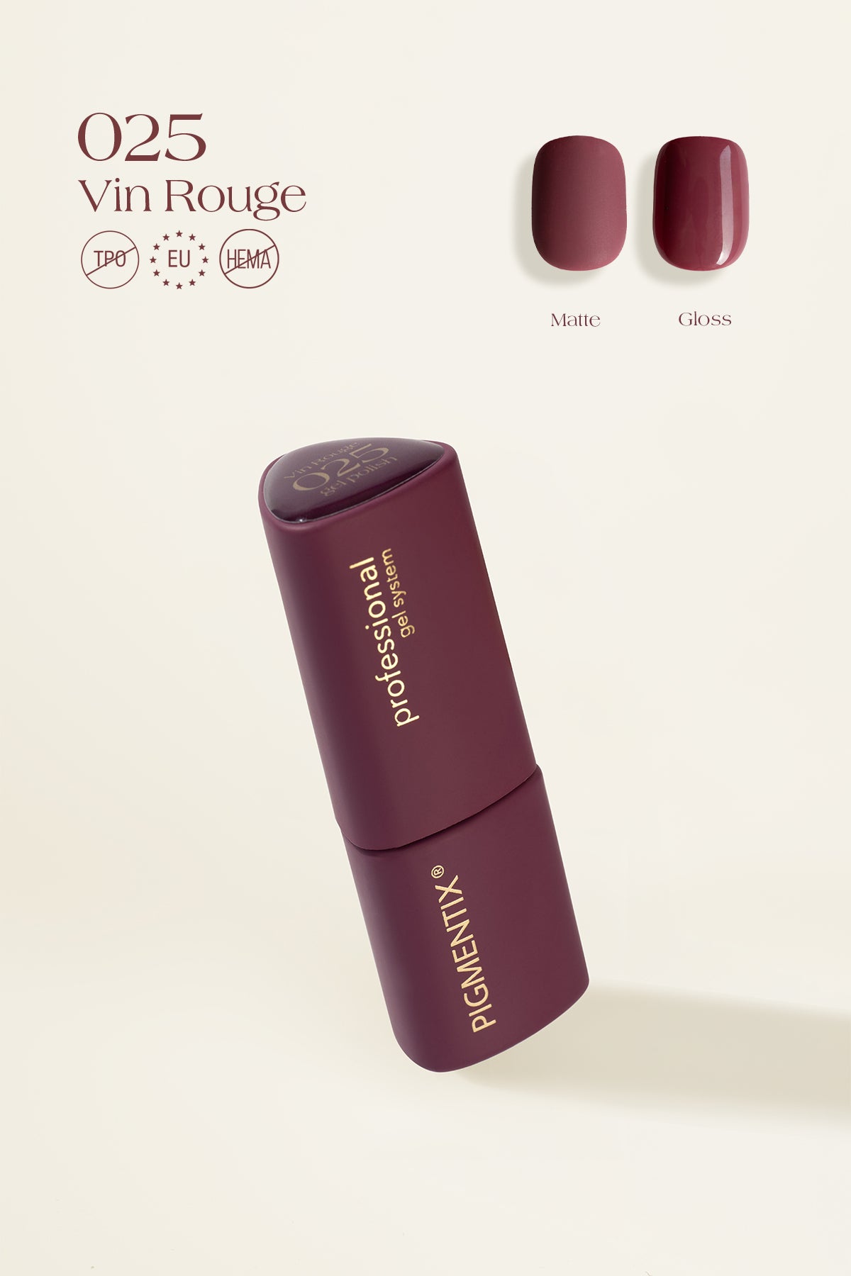 Pigmentix gelinis lakas Vin Rouge 025