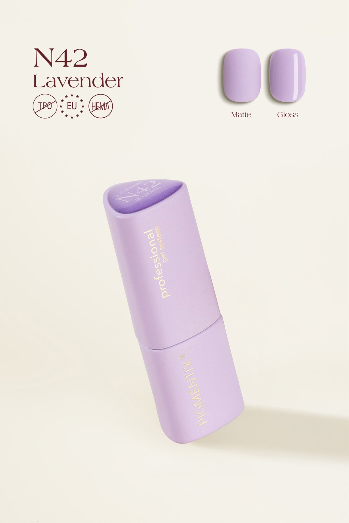Pigmentix gelinis lakas - lavender N42
