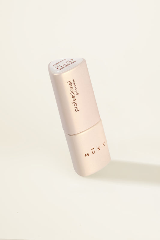 Fluid Builder Gel Pure Milk 8 ml – oficiali MUSA Nails produkto nuotrauka