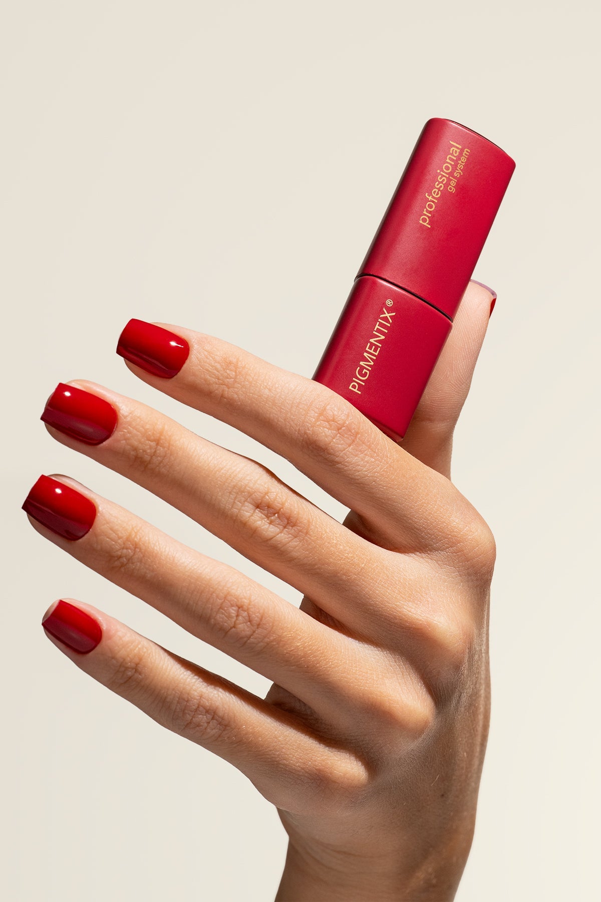 Pigmentix gelinis lakas Red Velvet N07 – Fuego Collection, 8 ml – manikiūras