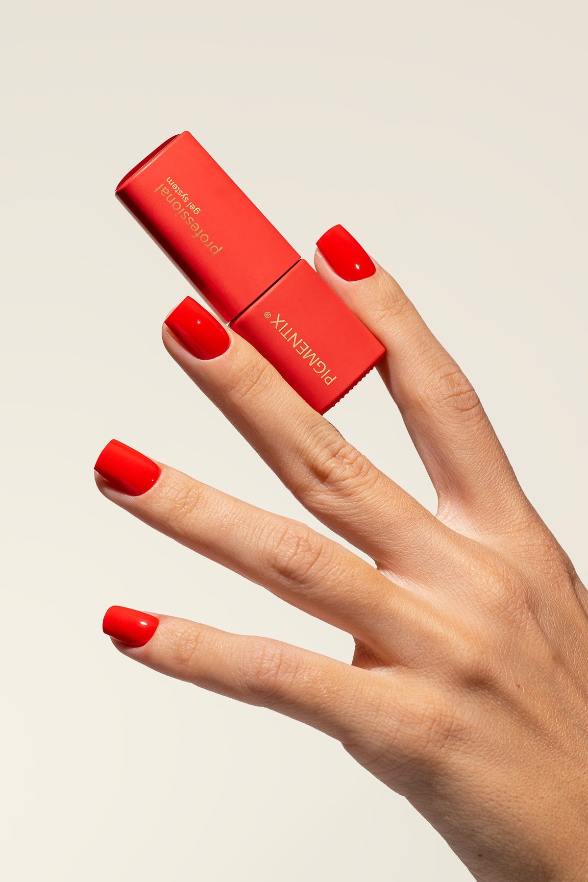 Pigmentix gelinis lakas Campari N12 – Fuego Collection, 8 ml – manikiūras