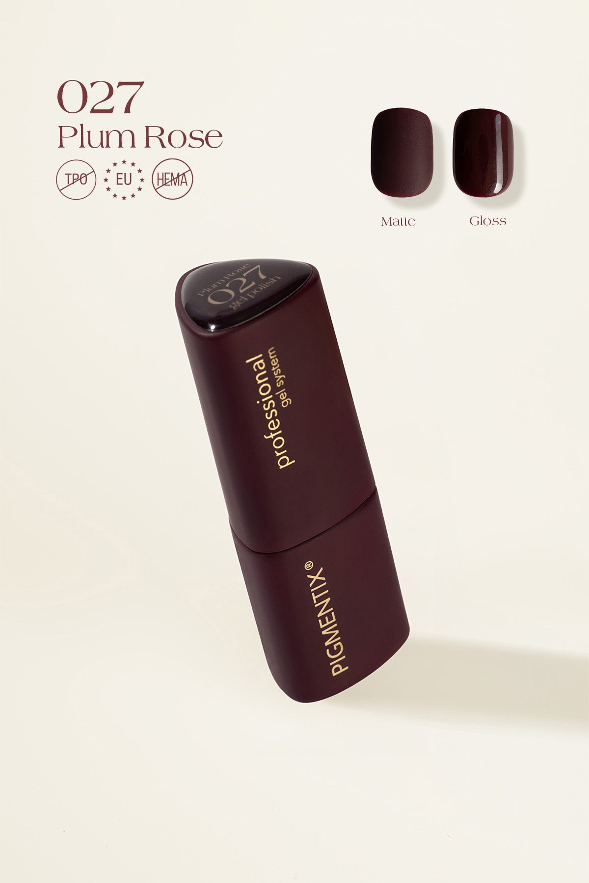 Pigmentix gelinis lakas Plum Rose 027