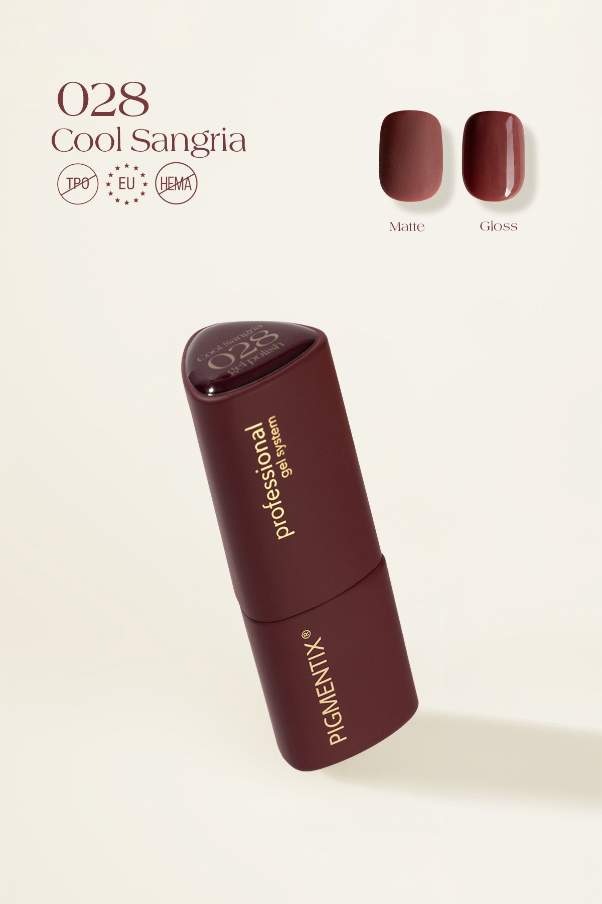 Pigmentix gelinis lakas Cool Sangria 028