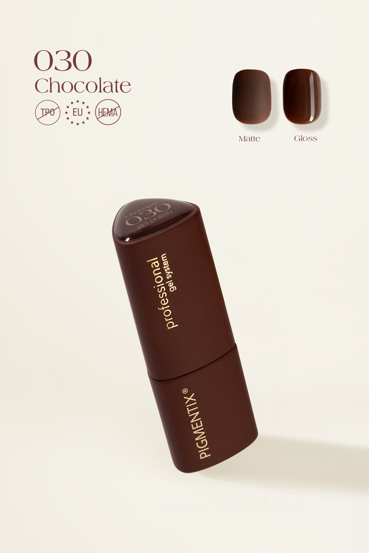 Pigmentix gelinis lakas Chocolate 030