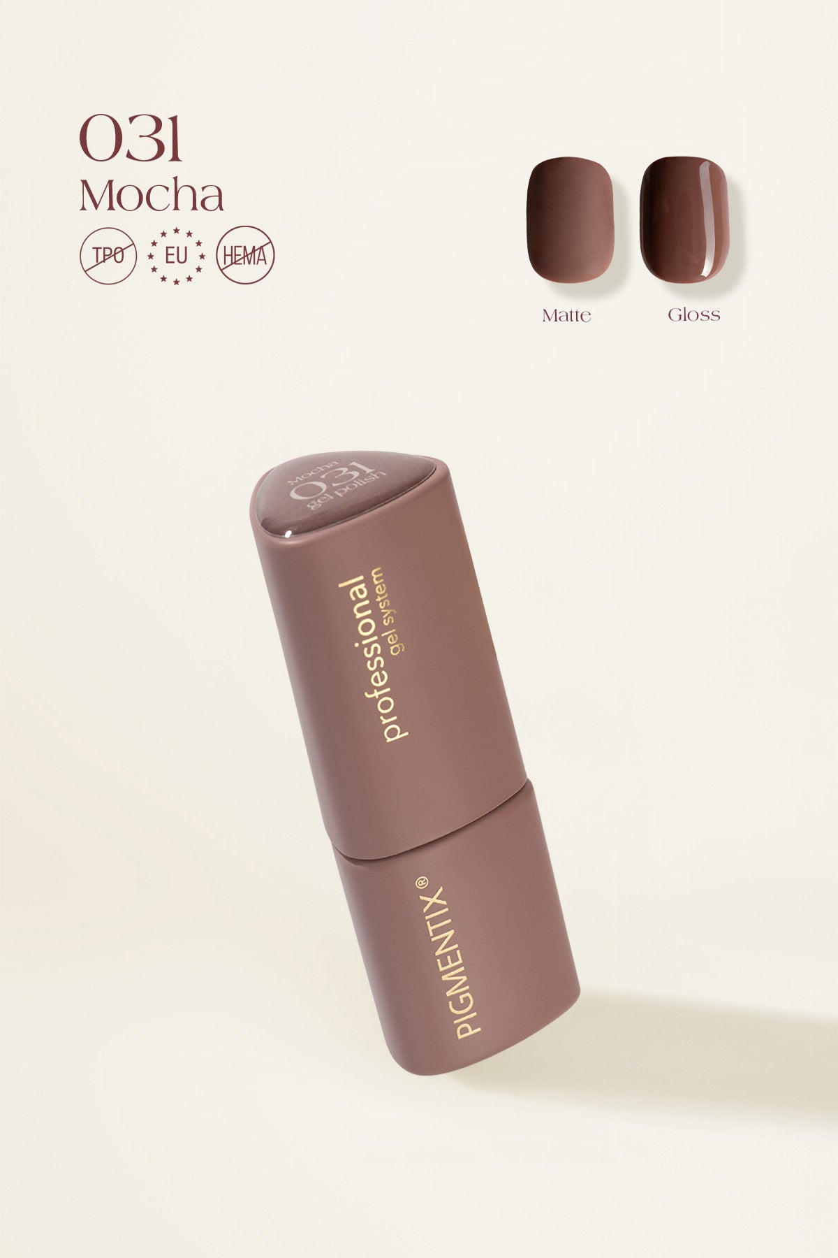 Pigmentix gelinis lakas Mocha 031